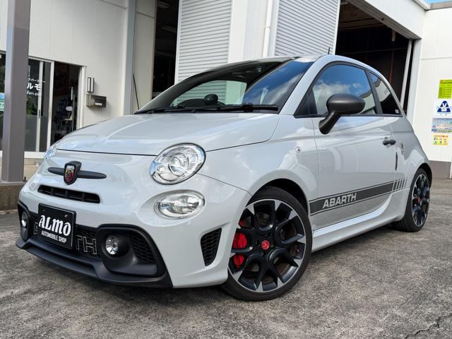 アバルト５９５(フィアット) コンペティツィオーネ　右Ｈ５速ＭＴ　地デジナビ・Ｂカメラ　　Ｂｌｕｅｔｏｏｔｈ　ＵＳＢ　ＥＴＣ　前後ドラレコ　アイバッハ製ローダウンサス　ブレンボキャリパー　レコモンマフラー　純正１７ＡＷ　サベルトシート　バックソナー 中古車画像