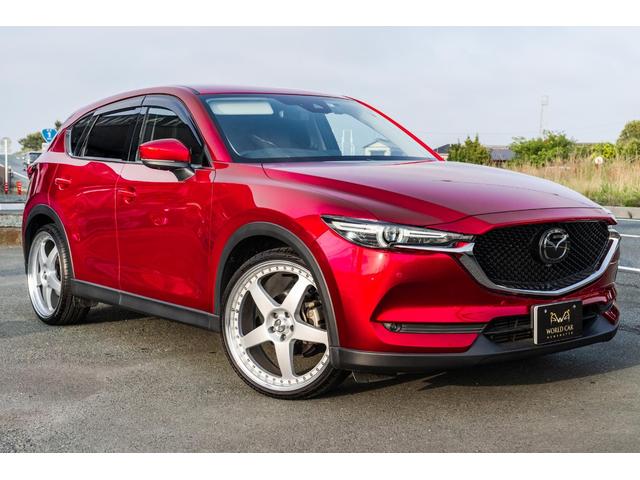 マツダ ＣＸ－５ ＸＤ　Ｌパッケージ　ディーゼル　ＥＴＣ　社外２２インチアルミ　ドライブレコーダー　全周囲カメラ　ブラックレザーシート　ヘッドアップディスプレイ　地デジ　衝突軽減システム　レーダークルーズコントロール　パワーバックドア