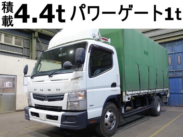 １１６番　積載４．４５ｔ　パワーゲート１ｔ　ラジコン付　ワイドロング　総重量７９８５ｋｇ　幌取外し可能　左電動格納ミラー　キーレス　ＥＴＣ（検索ワード　２ｔ　３ｔ　４ｔ　ホロ　）車両サイズ６３７Ｘ２１４高３１２　荷台内寸４３４Ｘ１９９高２０４