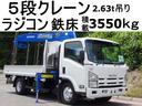 エルフトラック ８２番　全塗装仕上げ済み　５段クレーン　ラジコン　２．６３ｔ吊り　積載３５５０ｋｇ　総重量７９８５ｋｇ　ワイドロング　鉄床　左電動格納ミラー　キーレス　ＥＴＣ　タダノ　ユニック　取り扱い有　車両サイズ６１５Ｘ２１７高２８５　荷台内寸３６５Ｘ２０８（1枚目）