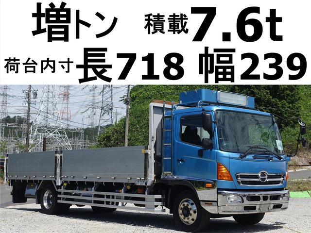 　２８２番　ワイド　ベット　増トン　積載７．６ｔ　総重量１３９８０ｋｇ　平ボディー　ＨＩＤライト　左電動格納ミラー　集中ドアロック有り　車両サイズ９４９Ｘ２４９高２８７　荷台内寸７１８Ｘ２３９