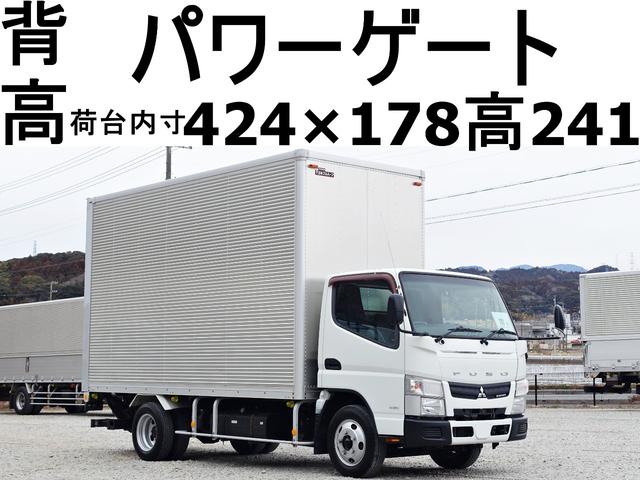 １１１番　背高　アルミバン　標準キャブ　ロング　跳上パワーゲート１ｔ　積載２ｔ　ＥＴＣ　左電動格納ミラー　バックカメラ　集中ドアロック有り　車検証サイズ６１１×１９１高３４１　荷台内寸４２４×１７８高２４１