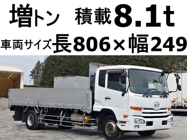 　５０８番　増トン　積載８．１ｔ　ワイド　平ボディー　ＥＴＣ　キーレス　左電動格納ミラー　バックカメラ　ベット　車検証サイズ８０６×２４９高２８３　荷台内寸５７８×２３７
