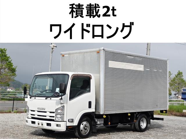 　９８番　ワイドロング　積載２ｔ　総重量５２８５ｋｇ　アルミバン　ＥＴＣ　キーレス　左電動格納ミラー　車検証サイズ６４０×２２０高３１６　荷台内寸約４４３×２０９高２１６