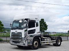 ＵＤトラックス　クオン　３７７番　トレーラーヘッド　トラクター　積載３２７４０ｋｇ（９５００）総重量３９６４０ｋｇ（１６４００）キーレス