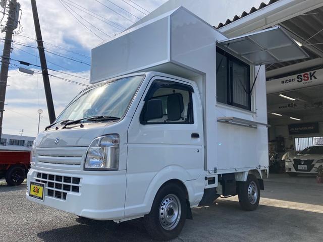 スズキ キャリイトラックkcエアコン パワステ 移動販売車 キッチンカー 開閉式サイドテーブル 軽量アルミフレーム 断熱材 壁 天井 給水 排水タンク 水栓付シンク 衝突被害軽減システム バックカメラ エアコン パワーステアリングの中古車 車体価格ask 19 平成31 スズキ キャリイトラックkcエアコン パワステ 移動販売車 キッチンカー 開閉式サイドテーブル 軽量アルミフレーム 断熱材 壁 天井 給水 排水タンク 水栓付シンク 衝突被害軽減システム バックカメラ エアコン パワーステアリングの中古車 車体価格ask 19 平成31