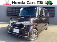 N-BOXカスタム EX 禁煙車 ワンオーナー車 純正ナビ TV(フルセグ) Bカメラ LEDヘッドライト フォグライト 両側電動スライドドア 前ドラレコ 前席シートヒーター バックソナー 純正14インチアルミホイール DVD 中古車画像