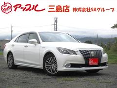 クラウンマジェスタ Fバージョン メーカーHDDナビ/DVD・BT・Bカメラ/TVキャンセラー/セーフティセンス/LED/フォグ/ウッドコンビハンドル/メモリ付きパワーシート/シートヒーター/純正17インチアルミ/ETC/前後ソナー/ 中古車画像