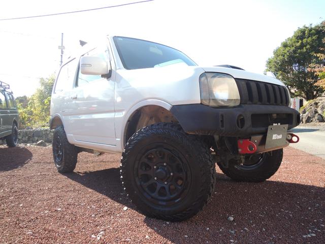 特別仕様車　リフトアップＫＩＴ　１６ＡＷ　ヨコハマＴ 頑丈Ｔチェーン式　程度良好　外エアクリ　ＭＯＭＯステア　ＭＴ入り良好