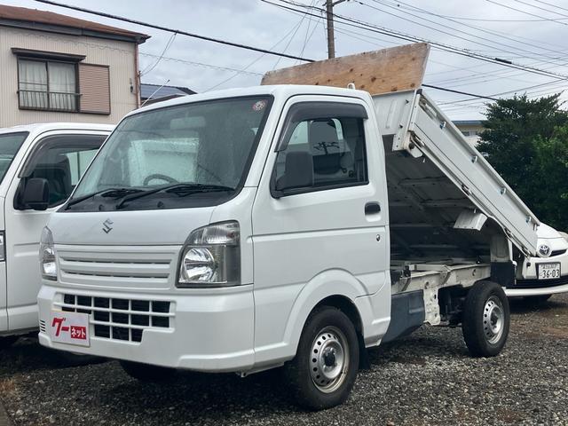 キャリイトラック 　４ＷＤ　５速マニュアル　エアコン　パワーステアリング　ダンプ　ドアバイザー　フロアマット　エアバッグ（1枚目）