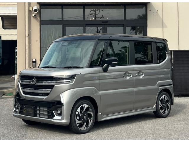 ハイブリッドＸＳターボ　届出済み未使用車　ＨＹＢＲＩＤ　ＸＳターボ　　スチールシルバーメタリック　ブラック２トーンルーフ　全方位モニター付メモリーナビゲーション　　スズキコネクト対応通信機装着車