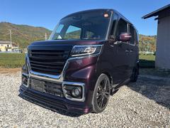 スペーシアカスタム ハイブリッドXSターボ ワンオーナー ローダウン フルエアロ 16インチAW 8インチナビ 両側パワースライドドア 中古車画像