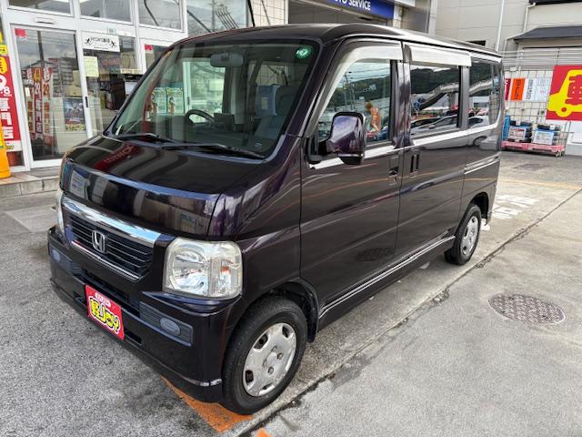 バモス Ｍ　ＥＴＣ　両側スライドドア　ナビ　キーレスエントリー　ＡＴ　ＣＤ　ＭＤ　衝突安全ボディ　エアコン　パワーステアリング　パワーウィンドウ（1枚目）