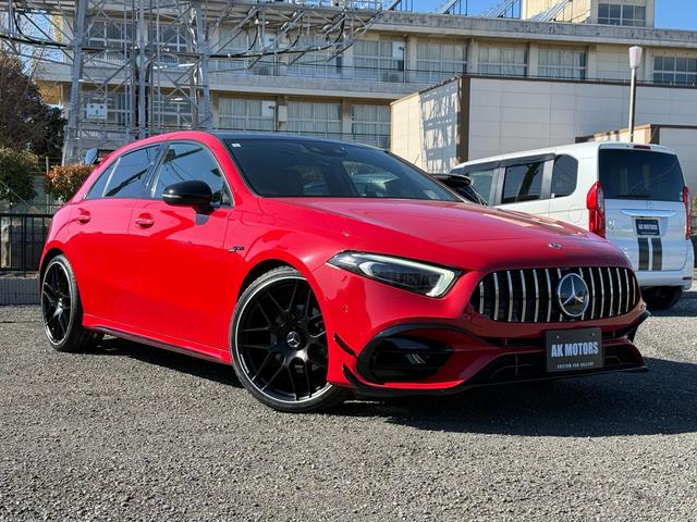 Ａ１８０　スタイル　ＡＭＧライン　（赤）Ａ４５　エディション１仕様　新品タイヤホイール付・バックカメラ・Ｂｌｕｅｔｏｏｔｈ・ＥＴＣ・ナビ・ＴＶ・ドライブレコーダー