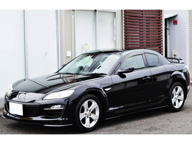 ＲＸ－８ ベースグレード　ナビ　テレビ　Ｂｌｕｅｔｏｏｔｈ　スピリットＲ用純正フロントバンパー＆スポイラー　スピリットＲ用純正サイドスポイラー＆リアスポイラー　ＥＴＣ　アルミホイール　禁煙車　アドバンストキー　ＢＯＳＥサウンド（1枚目）