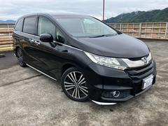 オデッセイ アブソルート・EXホンダセンシング 社外ナビ 地デジ Bカメラ 黒ハーフレザーS Pシート 両側パワスラ レーダークルーズC BSM レーンキープA Aストップ パドルシフト スマートキー Pスタート ETC 純正18インチAW 中古車画像