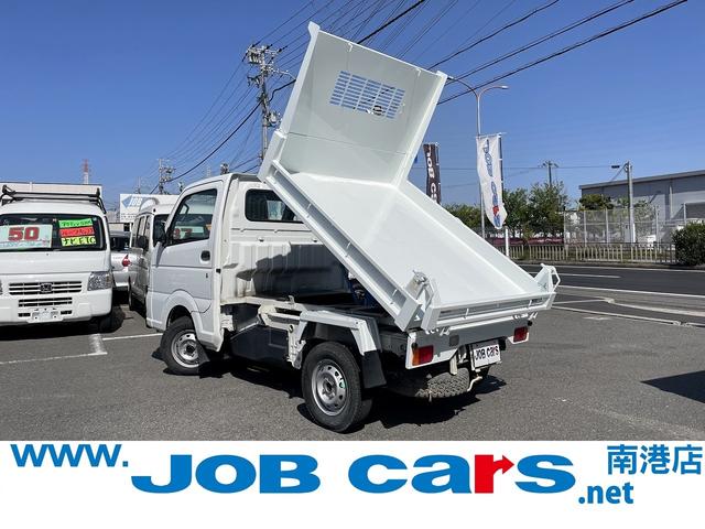 スズキ キャリイトラック 　浅底ダンプ　１方開　パートタイム４ＷＤ　電動ダンプ　点検記録簿　走行１５，６００ｋｍ　５速ＭＴ車　事業用登録可　ＥＴＣ　ＦＭ／ＡＭラジオ　パワーステアリング　エアバック