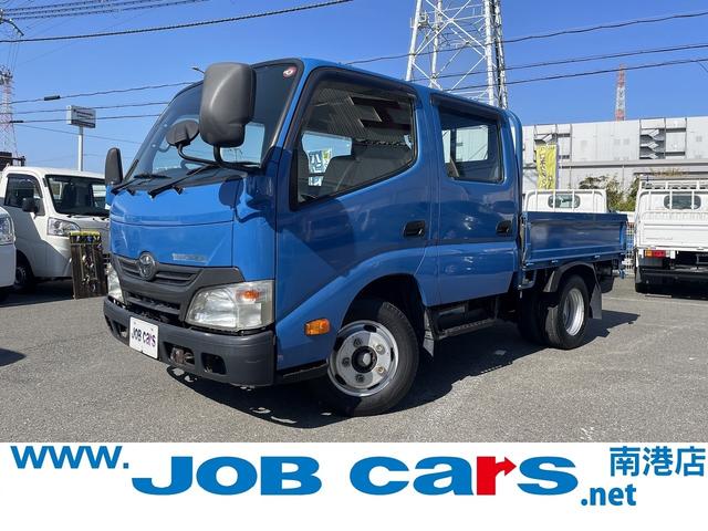 　ダブルキャブ　フルジャストロー　積載２．０ｔ　６人乗り　ＡＴ車　荷台寸法：長さ２１０ｃｍ／幅１６０ｃｍ／高さ３８ｃｍ　床面地上高８６ｃｍ　準中型５ｔ限定免許対応　全席パワーウィンドウ　三方開　ＡＢＳ
