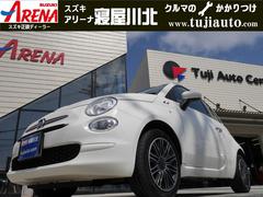 フィアット　５００Ｃ　ミモザ　赤幌電動キャンバストップ　専用レザー調シートカバー　ユピテル３６０度ドライブレコーダー