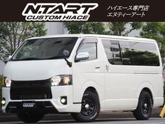 トヨタ　ハイエースバン　ロングスーパーＧＬ　車中泊ベッドキット　デビルボンネット　デイトナ１６インチ＆マッドレイジＷレター