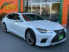 LS LS500h Iパッケージ 純正ナビ・地デジTV/サンルーフ/レザーシート/レクサスセーフティシステム/マークレビンソン/パノラミックビューモニター/デジタルインナーミラー/WALD21インチアルミ(新品)モデリスタエアロパーツ 中古車画像