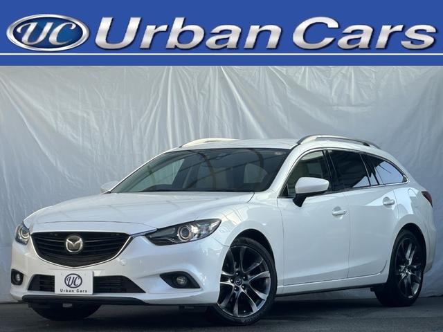 アテンザワゴン(マツダ) ＸＤ　Ｌパッケージ　保証付　白革　純正ナビ／フルセグ／ＤＶＤ再生／ＢＴオーディオ　Ｂカメラ　ビルトインＥＴＣ　衝突軽減　レーダークルーズ　シートヒーター　Ｐシート　ＨＩＤヘッドライト　フォグ　ルーフレール　パドルシフト 中古車画像