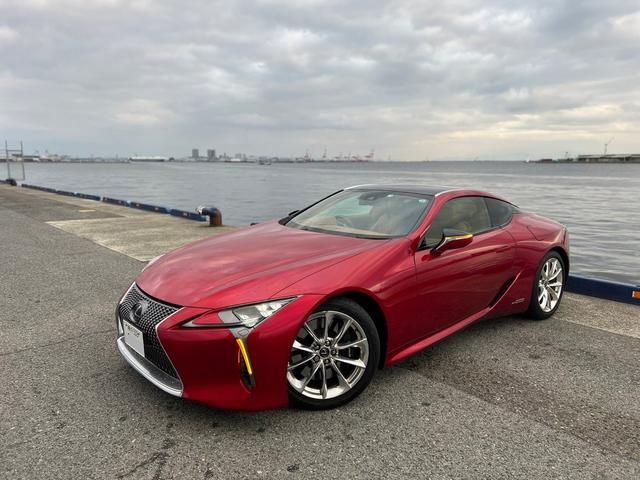 レクサス ＬＣ ＬＣ５００ｈ　Ｌパッケージ　バックカメラ　ナビ　ＴＶ　クリアランスソナー　オートクルーズコントロール　レーンアシスト　衝突被害軽減システム　ＣＶＴ　サンルーフ　オートライト　ＬＥＤヘッドランプ　スマートキー　アイドリングストップ