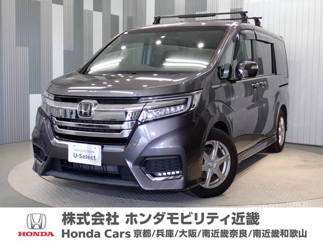 ホンダ ステップワゴンスパーダ スパーダホンダセンシング　ワンオーナー車　禁煙車　９インチギャザスメモリーナビ　フルセグ　ＣＤ／ＤＶＤ　ミュージックラック　ホンダセンシング　ＬＥＤヘッドライト　ＥＴＣ　リアモニター　パドルシフト　外品１６インチアルミホイール