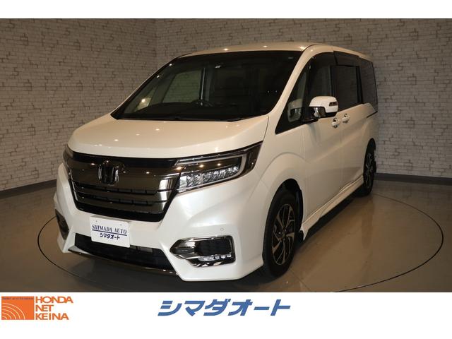 スパーダ・クールスピリット ホンダセンシング 衝突被害軽減システム 社外メモリーナビ 7人乗 4WD ETC AW 両側電動スライドドア クルーズコントロール Bカメラ USB入力端子 オートライト フルセグTV Bluetooth接続(1枚目)