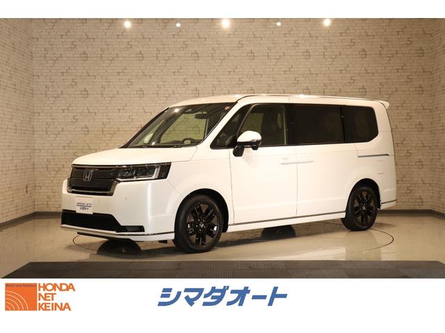 ホンダ ステップワゴン ｅ：ＨＥＶスパーダ　全周囲カメラ　バックカメラ　ナビ　ＴＶ　クリアランスソナー　クルーズコントロール　レーンアシスト　パークアシスト　衝突被害軽減システム　両側電動スライドドア　オートライト　ＬＥＤヘッドランプ