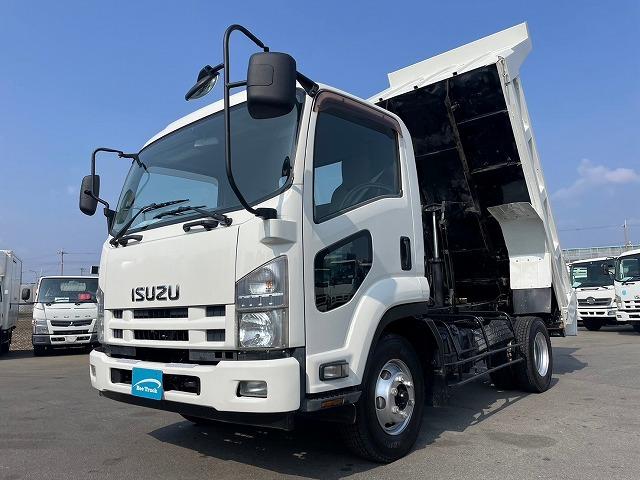 いすゞ フォワード 　Ｈ２５年式　いすゞ　　ダンプ　新明和工業　強化ダンプ　全塗装済　４ｔ　中型　ＩＳＵＺＵ　新明和工業製　新明和製　６速　ＭＴ