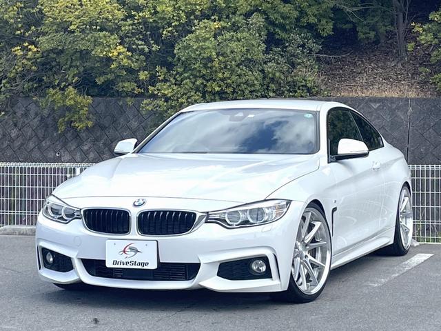 ＢＭＷ ４シリーズ ４２０ｉクーペ　Ｍスポーツ　禁煙車／純正ＨＤＤナビ／Ｂカメラ／ＥＴＣ／ＡＣＣ／衝突軽減／Ｂｌｕｅｔｏｏｔｈ／ＣＤ・ＤＶＤ再生可／ワークグノーシス２０インチＡＷ／ＳＴ　ＣＯＩＬＯＶＥＲＳサス／クリソナ／スペアキー／点検整備付