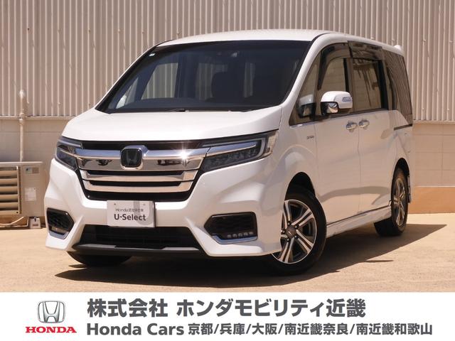 ホンダ ステップワゴンスパーダ スパーダハイブリッドＧホンダセンシング　１０インチメモリーナビ（ＶＸＵ－１８７ＳＷｉ）　リヤカメラ　純正Ｆドライブレコーダー　ＥＴＣ　フルセグ　ＴＶ　純正アルミ　ＬＥＤヘッドライト　イモビ　ワンオ―ナー