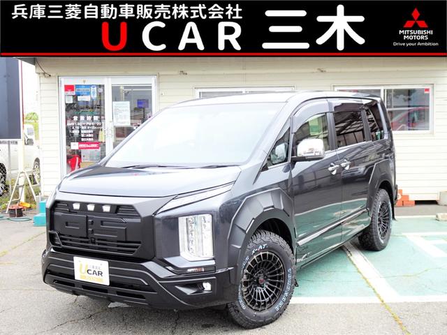 デリカＤ：５(三菱) Ｐ　カスタム　ＷＡＲＬＯＣＫ　ＢＯＤＹＫＩＴ　ＮＯＭＡＤ１６インチアルミ　ＪＡＯＳマッドフラップ　１０．１型メモリーナビ 中古車画像