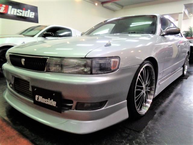 トヨタ チェイサー ツアラーV 後期モデルシルバーMカラーフルエアロ