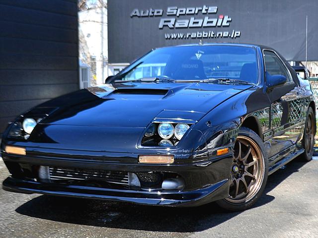 マツダ サバンナＲＸ－７ ＧＴ－Ｘ　Ｒマジック　ＣＵＳＣＯ車高調　強化クラッチ　社外ＬＳＤ　ブーストコントローラー　前置きインタークーラー　レカロフルバケ　ＨＫＳエアクリ　５次元スポーツマフラー　ＲＡＹＳ１７アルミ