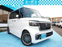 N-BOXカスタム ターボ ワンオーナー/純正9型ナビ/全方位カメラ/両側電動/純正ドラレコ/衝突軽減/ヒートシーター/禁煙車/レーダークルーズ/ハーフレザーシート/TV/レーンキープアシスト/ETC 中古車画像