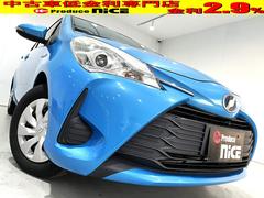 ヴィッツ ハイブリッドF トヨタセーフティセンス 純正7型ナビ LEDヘッドライト CD Bluetooth TV バックモニター プッシュスタート ビルトインETC AUTOライト ステアリングスイッチ アイドリングストップ 中古車画像