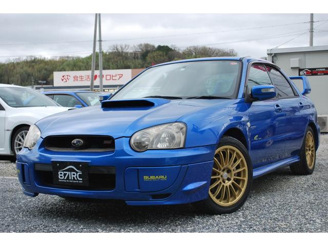 ＷＲＸ　２００３　Ｖリミテッド　修復歴無　ＯＺ１７アルミ　湾岸マフラー　タイミングベルト交換ステッカー有り　ナビフルセグ　キセノン　ＳＴＩシフトノブ　大型Ｒスポイラー　キセノン　純正ＭＯＭＯステアリング