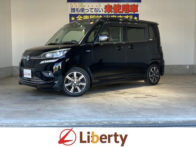 ソリオバンディット(スズキ) ハイブリッドMV ナビ バックカメラ ETC 片側電動スライドドア 衝突被害軽減ブレーキ アダプティブクルーズコントロール レーンキープアシスト パーキングセンサー アルミホイール スマートキー シートバックテーブル 中古車画像