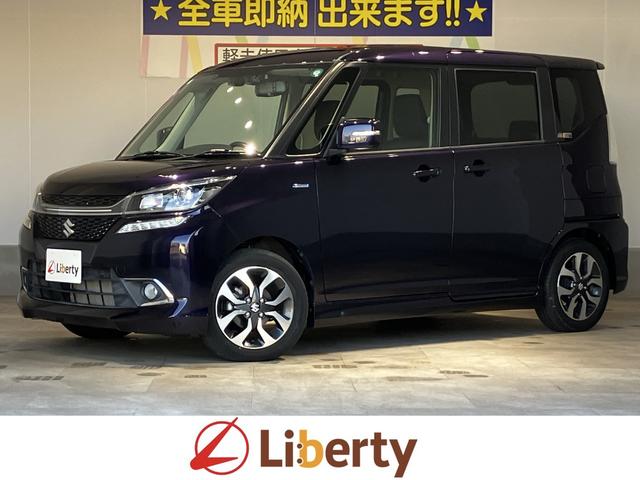 ソリオバンディット(スズキ) ハイブリッドＭＶ　ナビ　バックカメラ　Ｂｌｕｅｔｏｏｔｈ接続　ＥＴＣ　片側電動スライドドア　デジタルインナーミラー　衝突被害軽減ブレーキ　クルーズコントロール　レーンキープアシスト　純正アルミホイール　フォグライト 中古車画像