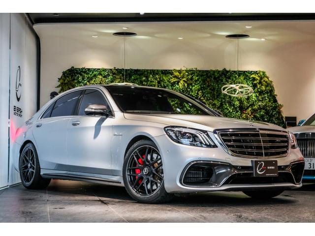 メルセデスＡＭＧ Ｓクラス Ｓ６３　ロング　後期型　ＡＭＧカーボンパッケージ　ＡＭＧダイナミックパッケージ　レーダーセーフティーＰ　カーボンエクステリア　カーボンインテリア　レッドキャリパー　マットブラック２０インチ鍛造ＡＷ　イリジウムシルバー