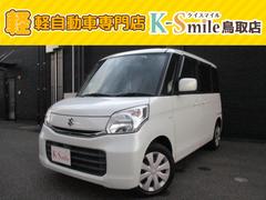 スペーシア G 両側スライドドア ナビ TV スマートキー アイドリングストップ 電動格納ミラー シートヒーター ベンチシート CVT 盗難防止システム ABS CD USB 衝突安全ボディ エアコン 中古車画像