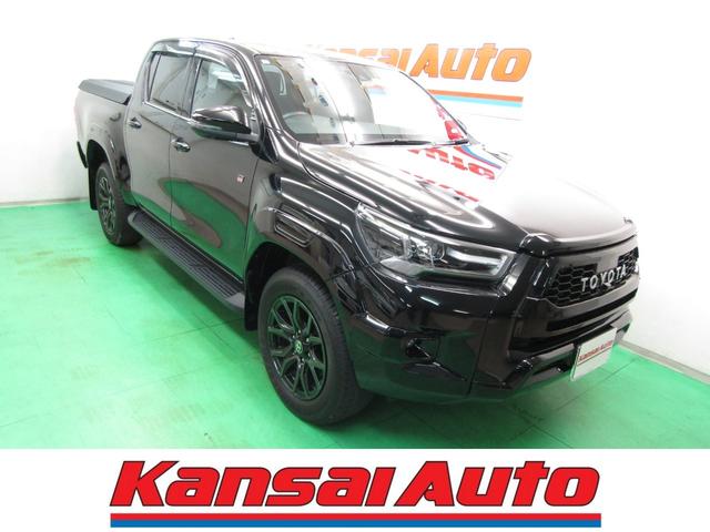 ハイラックス(トヨタ) Ｚ　ＧＲスポーツ　１オーナー　ＴＳＳ　ＧＲハードトノカバー　ＥＴＣ　８インチナビ　ソナー　Ａモニター　ドラレコ　Ｄインナーミラー　スマートキー　オートライト　ＬＥＤヘッド　フォグ　Ｂフォグ　ハーフレザー　ベッドライナー 中古車画像