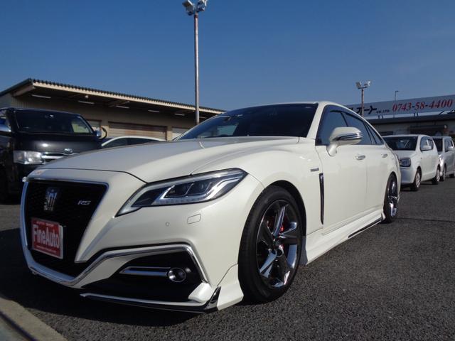 トヨタ クラウンハイブリッド ＲＳ　ワンオーナー／モデリスタエアロ／ＴＲＤスポイラー／ＴＺレーダー探知機／ＴＺドラレコ／デジタルインナーミラー／ＥＴＣ／サンルーフ／ダウンサス／純正１８ＡＷ／ＢＳＭ／フロント・リヤフォグ／バックカメラ