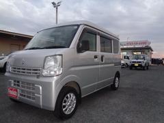 エブリイ PC 1年走行距離無制限保証付/パートタイム4WD/オートギヤシフト車/インパネ5AGS/ナビ/TV/ETC/オーバーヘッドシェルフ/スペアタイヤ/外品12AW/ヘッドライトレベライザー/キーレス 中古車画像