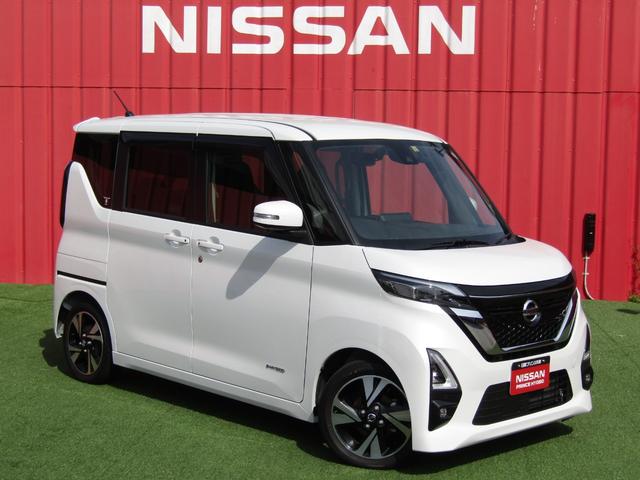 日産 ルークス ハイウェイスター　Ｇターボプロパイロットエディション　プロパイロット・純正メモリーナビ・フルセグ・アラウンドビュー・両側パワースライドドア・ＬＥＤライト・エマージェンシーブレーキ・ドラレコ・ＳＯＳコール・ＴＶキット・ＥＴＣ・純正１５インチアルミ・ターボ