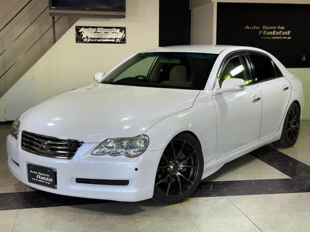 マークＸ(トヨタ) ２５０Ｇ　Ｌパッケージ　ローダウン・１９インチホイール・オプションエアロ・電動シート・プッシュスタート・ダッシュマット 中古車画像