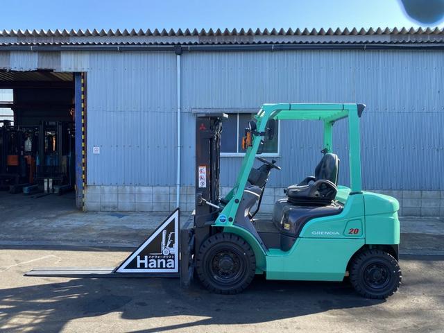 日本 　ミツビシ／２．０ｔ　ディーゼル車／４８１８時間／フォークシフト／２段マスト３．０ｍ／ナンバー取得可能（１７０９４）（1枚目）