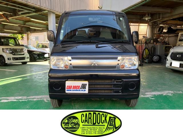 ミニキャブバン(三菱) 黒バン　ＣＤベース　簡易キャンパーキット付き　Aftermarketナビ　フルセグＴＶ　ＥＴＣ　ドラレコ　軽貨物４ナンバー登録車 中古車画像